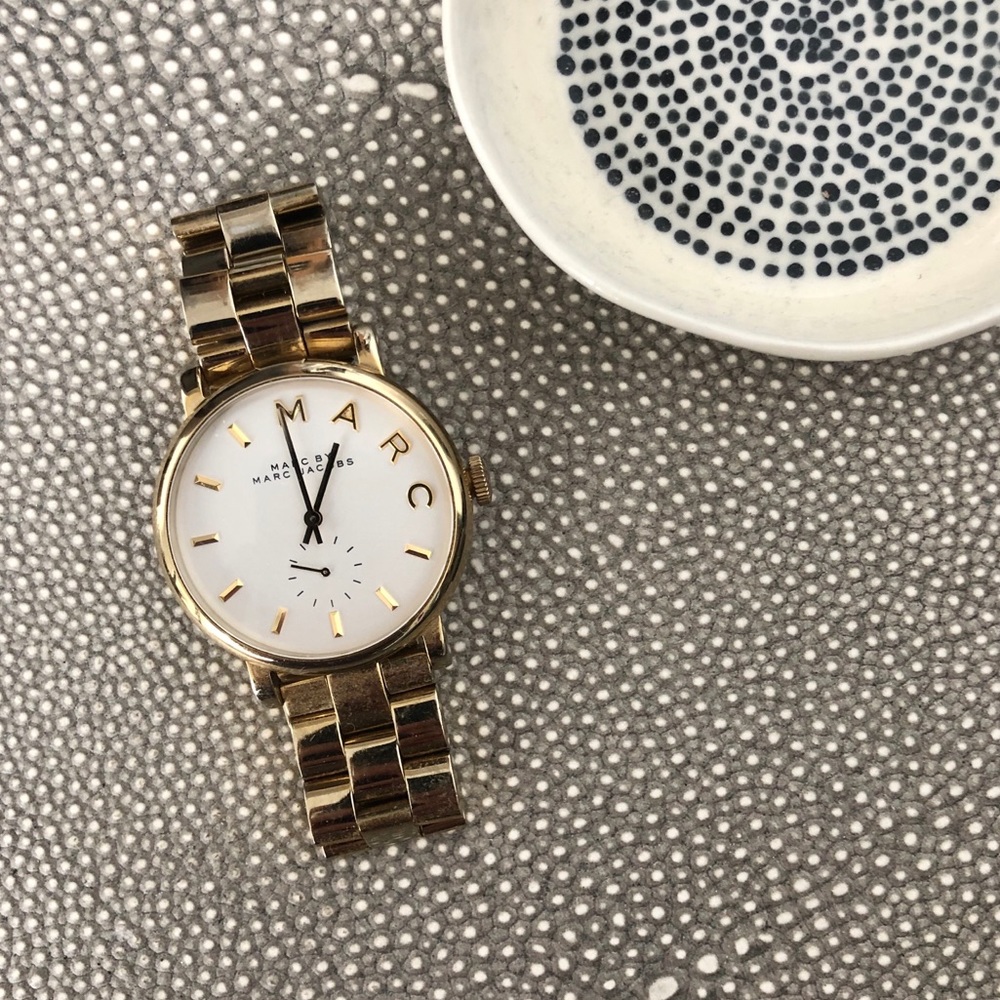 Marc Jacobs Gold Baker Bracelet Watch